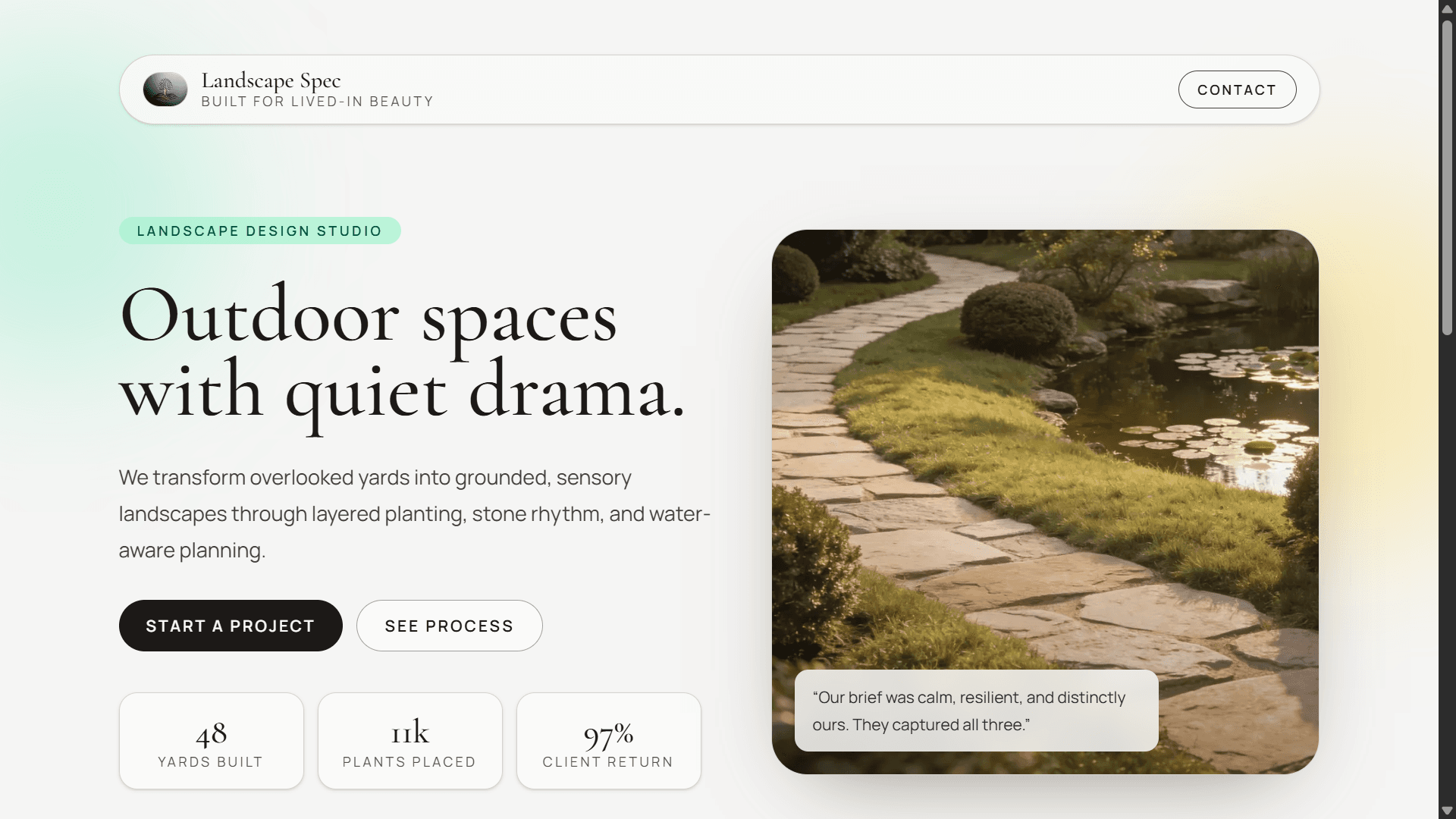 Lawn & Landscaping Build